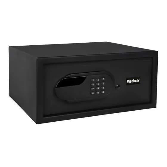Caja Fuerte Hotel Hammer Visalock Con Panel Num 20x43x38cm 