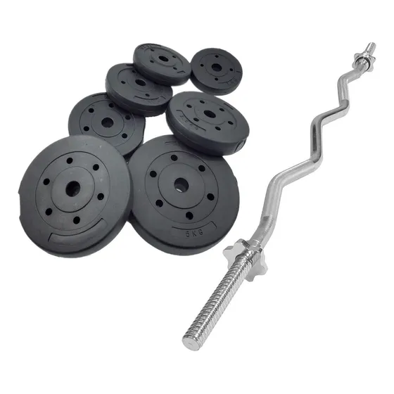 Barra Z + 20 Kg En Discos 