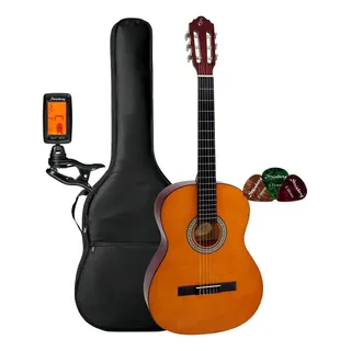 Kit Violão Iniciante Giannini Acústico N14 Nylon Completo