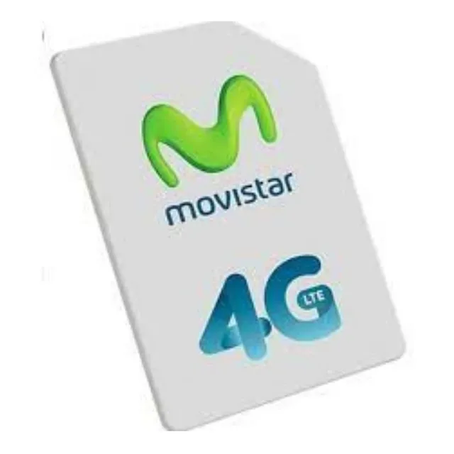 Chip Sim Movistar - Prepago - 3 En 1 - 4g 
