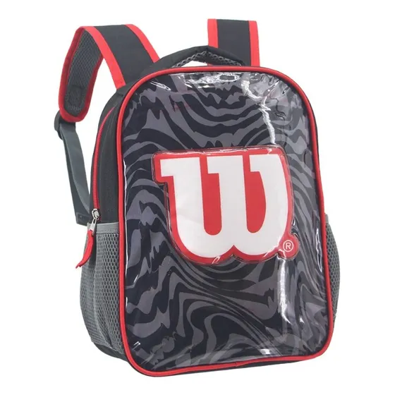 Mochila Escolar Wilson Niños Nene Reforzada Colegio Jardin Color Negro