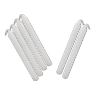 Paquete De 20 Velas Blancas Tipo Lápiz 20 Cm De Largo Paquete De 20 Velas Blancas Tipo Lápiz 20 Cm De Largo