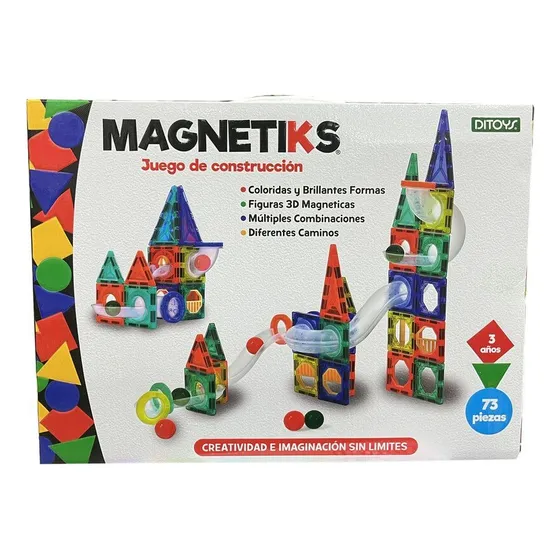 Magnetiks Juego De Construccion Magnetico 73 Pzas Ditoys