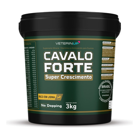 Suplemento Cavalo Forte Super Crescimento 3kg Suplemento Cavalo Forte Super Crescimento 3kg