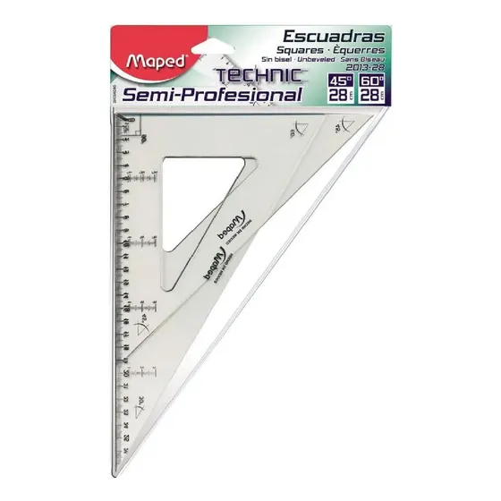 Escuadras Maped 28cm S-profesional Sin/bisel Con/graduación