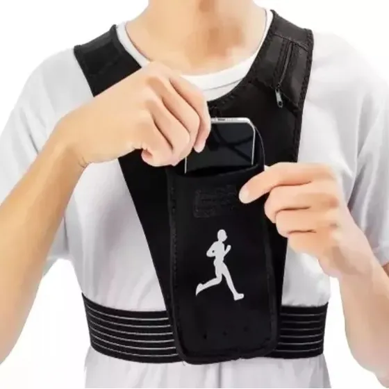 Chaleco Riñonera Reflectiva Para Deportes 3 En 1 Ajustable