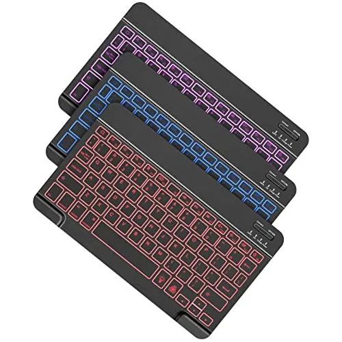 Teclado Bluetooth, Teclado Inalámbrico Recargable iPad...