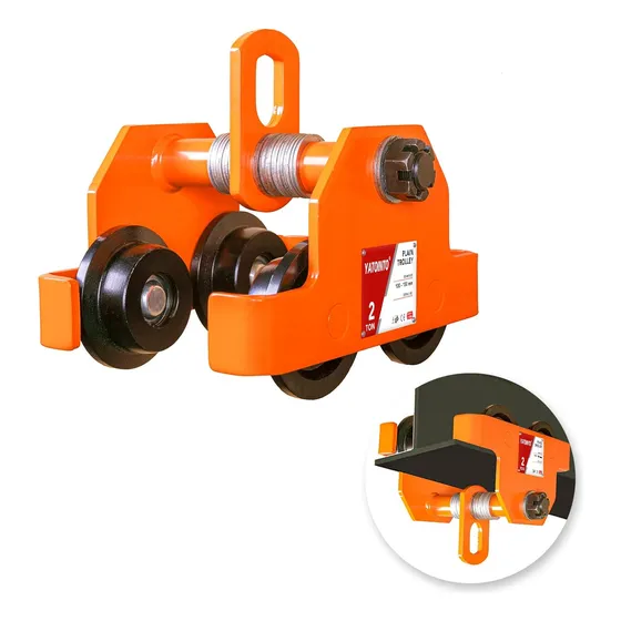 Trole De Carga Para Vigas 2ton/4400lb Ancho Ajustable