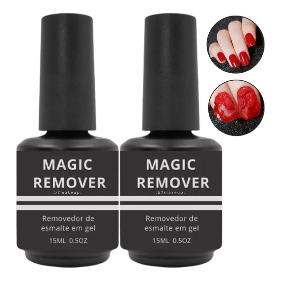 Kit 2 Magic Remover Removedor De Esmalte Em Gel Profissional