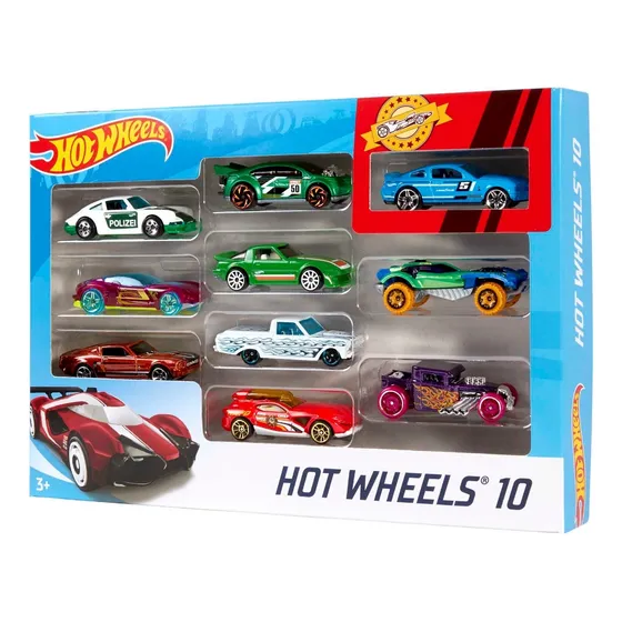 Hot Wheels 10 Carritos Pack Imagen Ilustrativa Color Multicolor