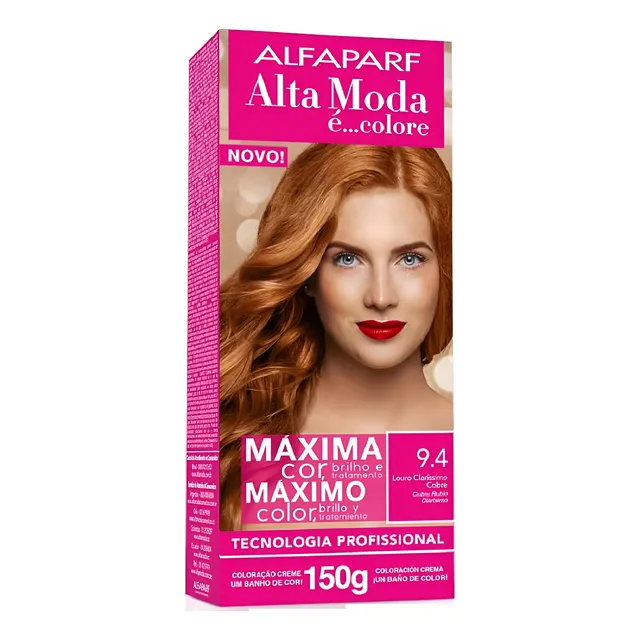 Coloração Cabelo Kit Tinta Alta Moda 150g Todas As Cores
