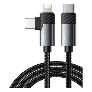 Cable Essager Usb Tipo C 2 En 1 Lightning De 65w 2 Metros Cable Essager Usb Tipo C 2 En 1 Lightning De 65w 2 Metros