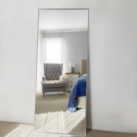 Neutype Espejo Piso Longitud Completa Baño Pared Pie Largo X