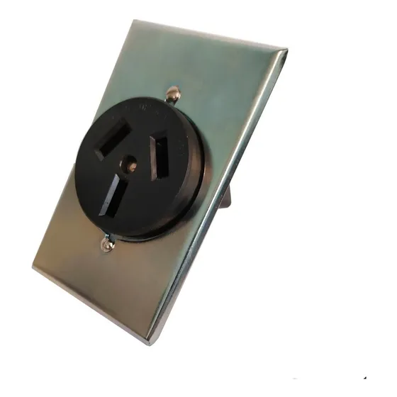 Toma De Embutir 3x50amp Con Tapa