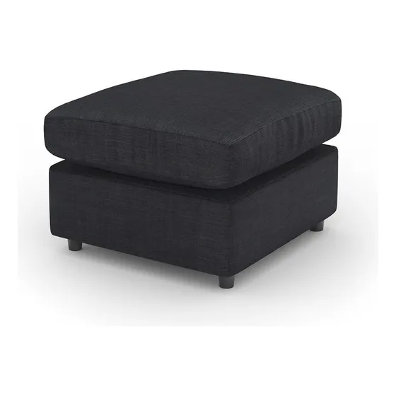 Taburete Ottomano Sala Seccional Modular Adapti | Modulo B Gris Oscuro Liso