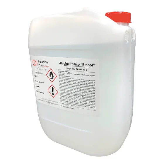 Alcohol Etílico Potable 96° Gl De Caña 18 L