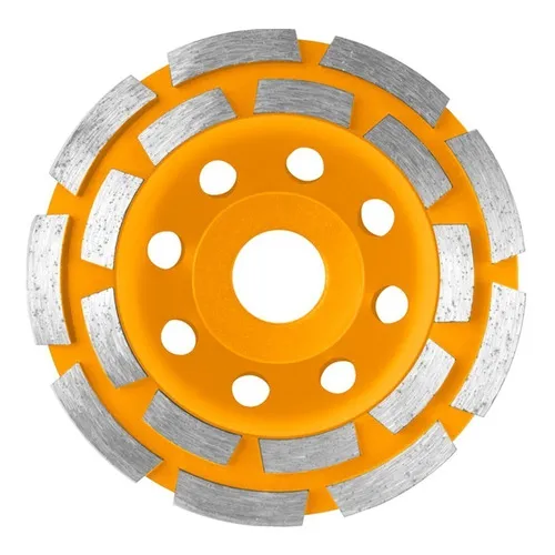 Disco Copa Diamantado Pulir Turbo 115mm Doble Segmento Ingco Color Unico Color