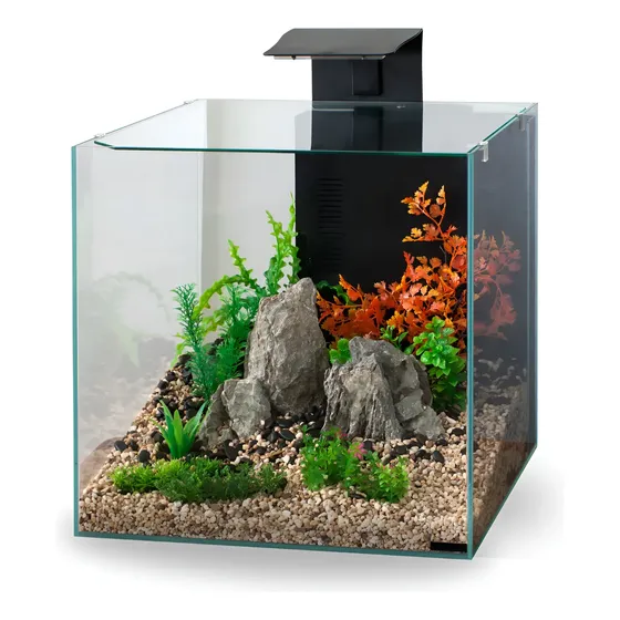 Aquário Cube 45 Maxxi 90l Completo Luz E Sump Traseiro