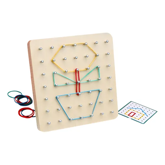 Juguete Para Niños Armar Formas Geoplano Infantil Montessori