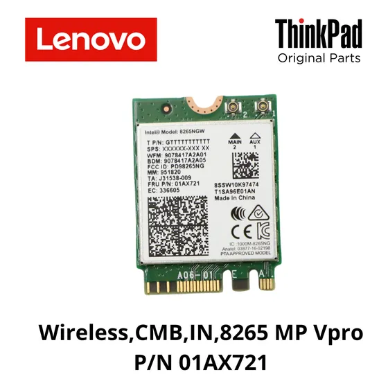 Adaptador Wireless X1 Carbon 5th Ge,cmb,in,8265 Mp Vpro