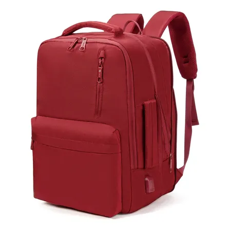 Mochila Resistente À Água E Reforçada Para Viagens Feminina Vermelho