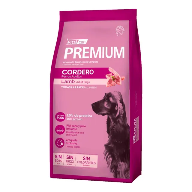 Vitalcan Premium Cordero Lamb alimento para perro adulto en bolsa 20 kg