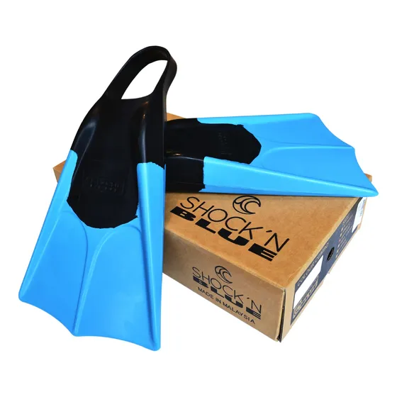 Patas De Rana Aletas  Bodyboard Natación Surf Shock N' Blue