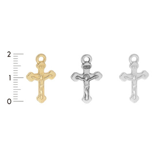 Dije Cruz Con Cristo 1.2 X 1.3 Cm (100 Pzas) Dije Cruz Con Cristo 1.2 X 1.3 Cm (100 Pzas)