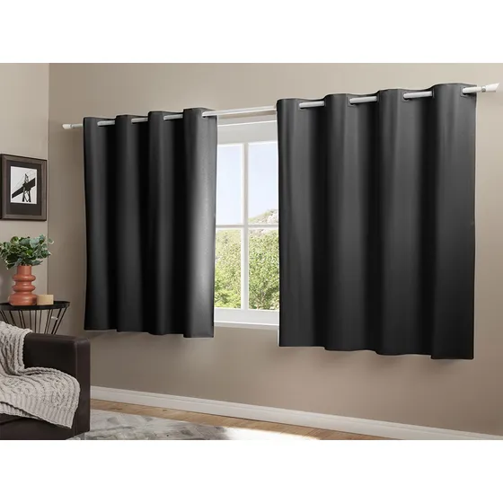 Cortina Blackout Para Janela 2,20 X 1,40 Corta 100% Luz  