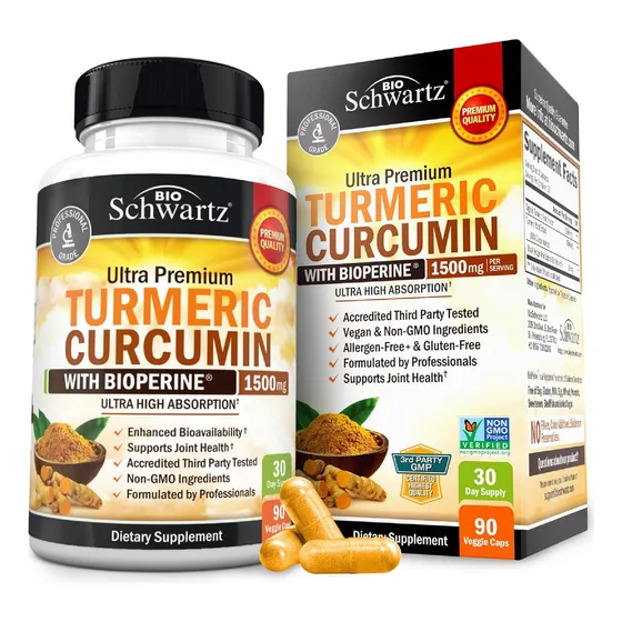 Suplemento Curcuma 90 Capsulas 1500mg Bio Schwartz