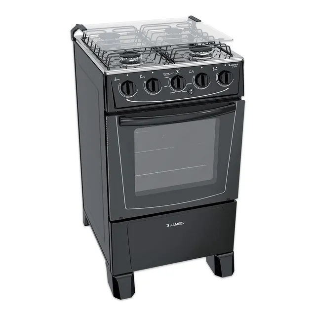 Cocina James C 105 B Negra Gas Js Ltda Color Negro Tipo de conexión Gas envasado