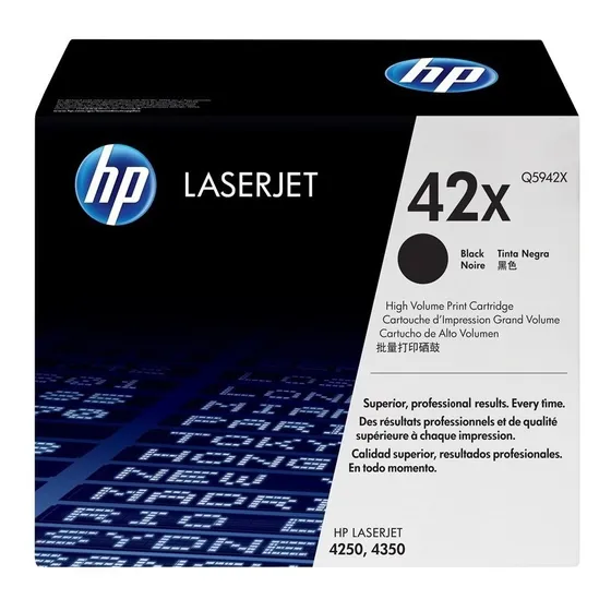Toner Original Hp 42x Q5942x Laserjet Negro 4250 4350 Hp 42a