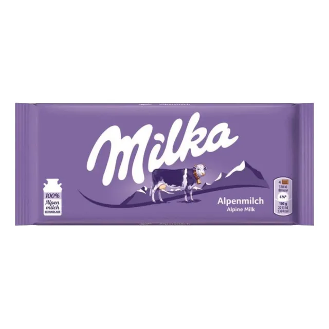 Barra Chocolate Milka Alpine Milk (3 Piezas)