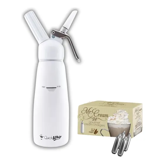 Cremera Sifón 500ml Aluminio + 24 Capsulas N20 Universal