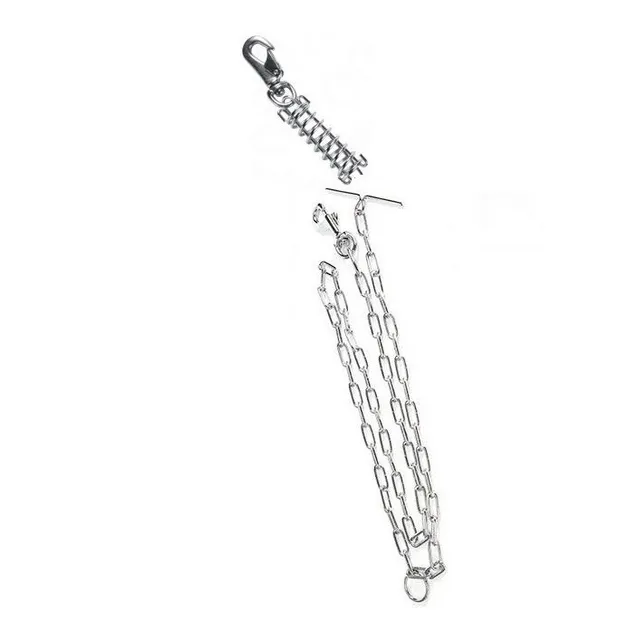 Cadena De Amarre Con Resorte Para Perros 3 Mm X 2 Mts Largo 