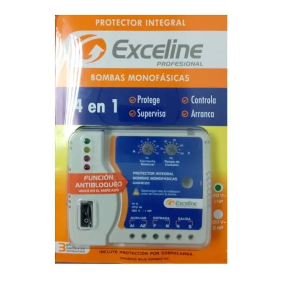 Protector Integral Exceline Para Bombas Monofasicas 110v