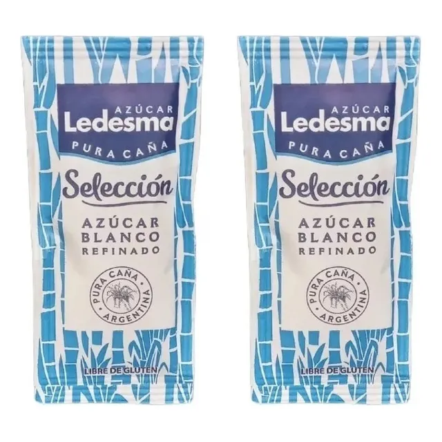 Azucar Sobrecitos Ledesma Caja X1500 Sobres De 5gr Sin Tacc 