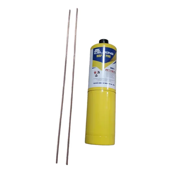 Garrafa Map Soldadora Refrigeracion 400g + Varilla Plata(2)