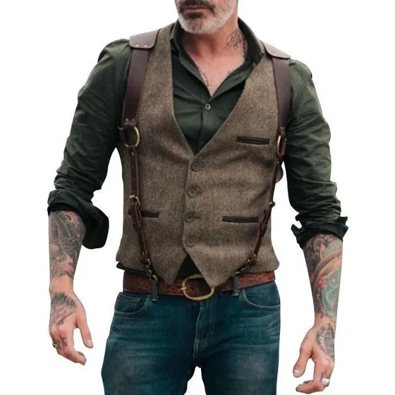 Chaleco Casual Elegante Para Hombre