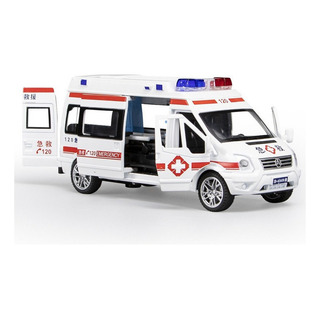 Modelo De Coche De Policía De Ambulancia De Simulación 1/32 Modelo De Coche De Policía De Ambulancia De Simulación 1/32
