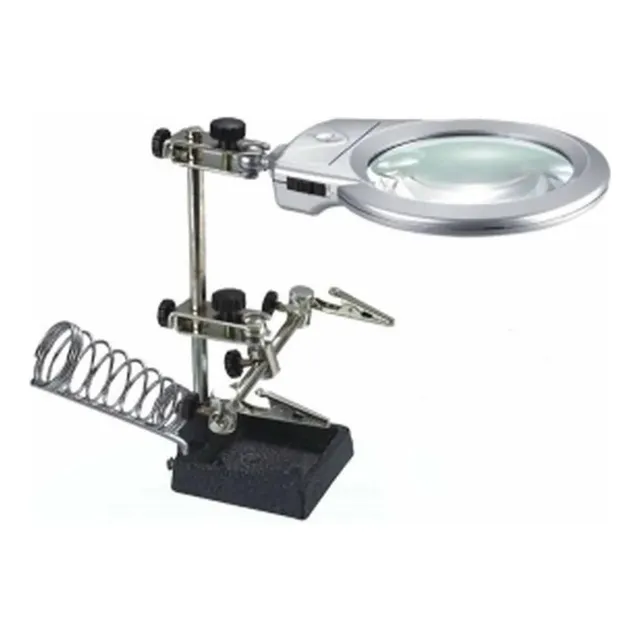 Lupa Jumbo Con Base Y Pinzas Obi 260554