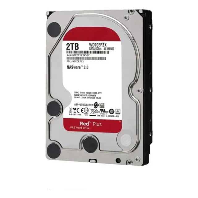 Disco Duro, Western Digital, Red Plus, Nas, 2tb, Wd20efzx