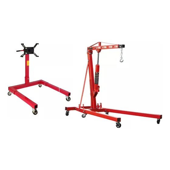 Combo Para Taller Mecanico Soporte De Motor + Grua 2ton