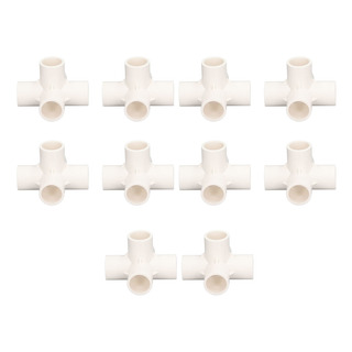 Conector De Tubo De 5 Vias, 10 Peças, Encaixe De Pvc, Ângulo Conector De Tubo De 5 Vias, 10 Peças, Encaixe De Pvc, Ângulo