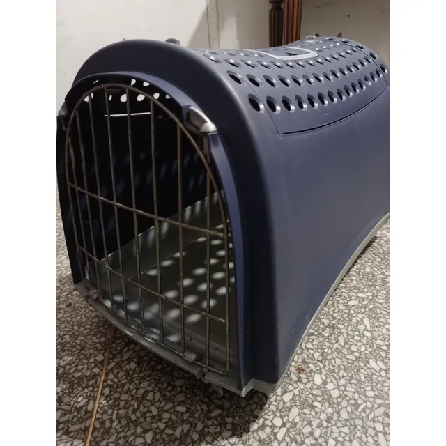 Kennel Transportador iMac Linus Cabrio Azul Con Gris