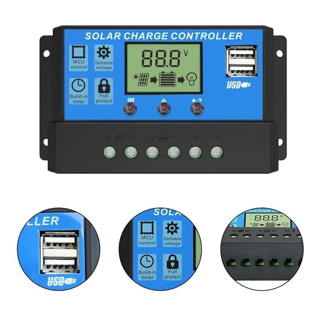 Controlador Carga Panel Solar 30 Amp 12v 24v