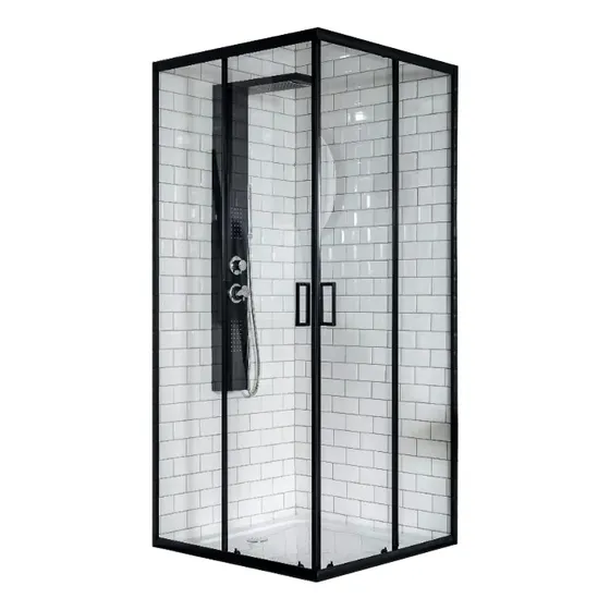 Mampara Gorena Box De Ducha York 90cm Cabina Recta S/base