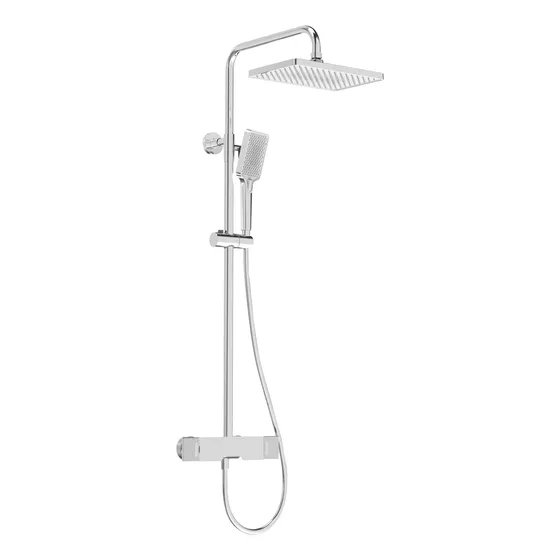 Grupo Ducha Panel Regadera Cromo Luxe Fp32gdu0080