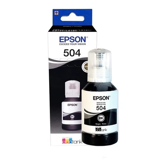 Botella Tinta Epson Original T504120 Bk L4150/4160/6161/6191