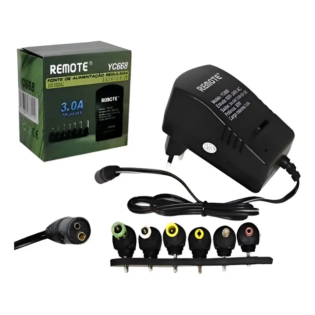 Fonte De Alimentação Dc 3v 4.5v 6v 7.5v 9v 12v 3.0 A Bivolt